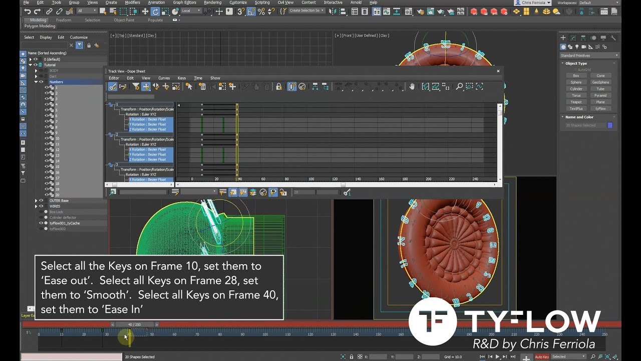 Free 3ds Max tyFlow Dartboard Balloon Pop Scene: Octane + Scanline