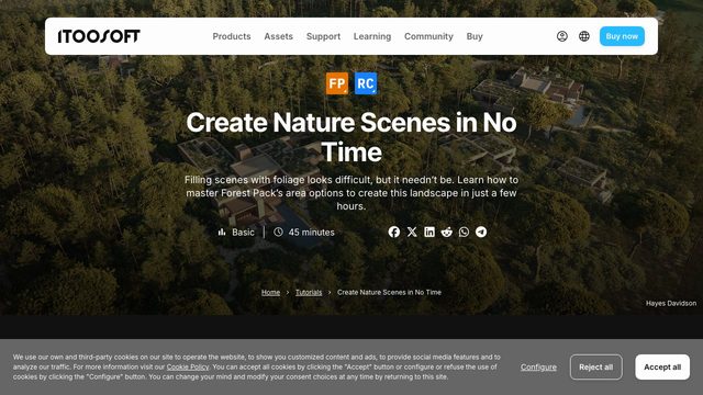 Free 3ds Max Forest Pack Starter Scene: Nature Scenes in No Time