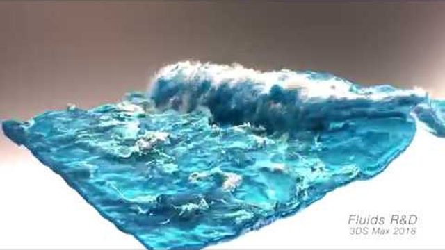 Free 3ds Max Fluids Wave Rig Scene: Bifrost Liquid + Arnold