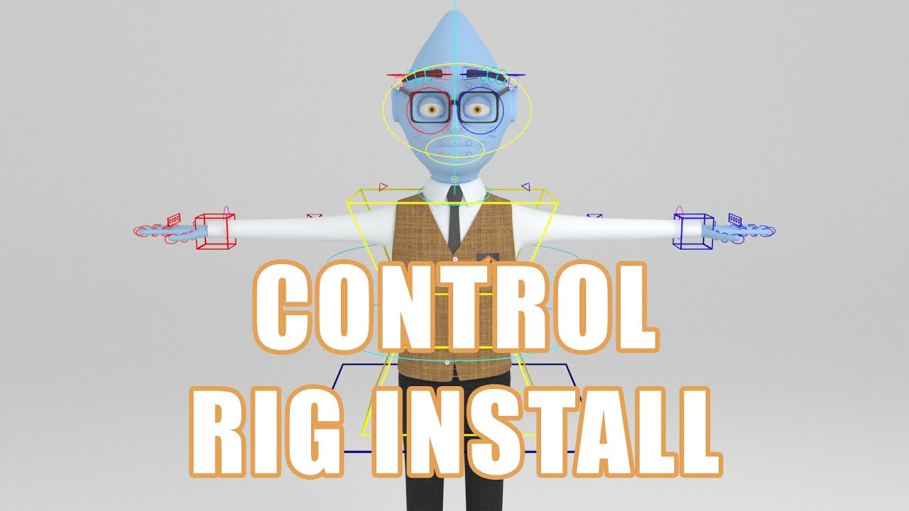 Free Maya 2020 Project Files: Mixamo Auto Control Rig Tutorial Series