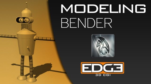 Free Maya Modeling Project: Bender from Futurama, Part 1 (Edge-CGI)
