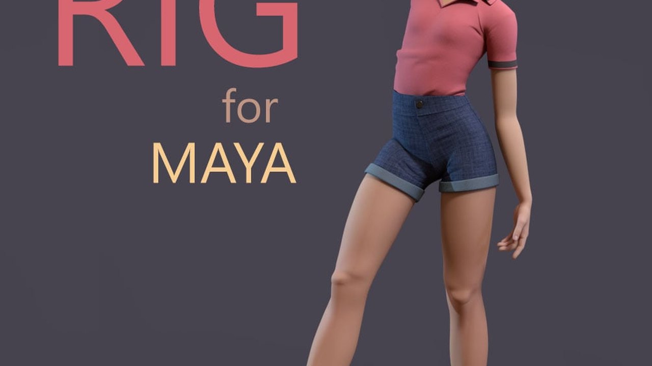 Free Maya Character Rig: Lou Rig, AdvancedSkeleton with Face Controls