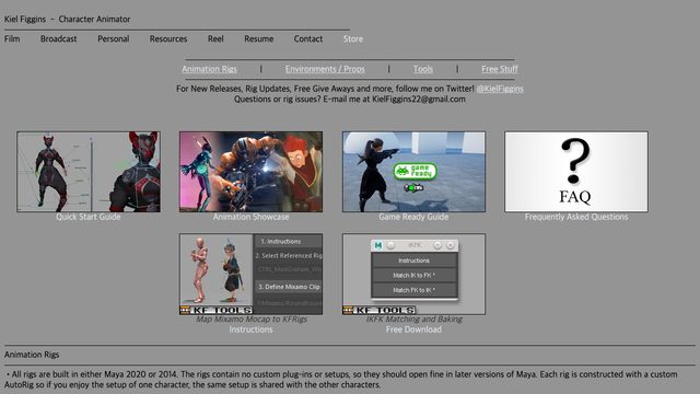Free Maya 2020 Creature Rig: Kiel Figgins AnimRig Squirrel and More
