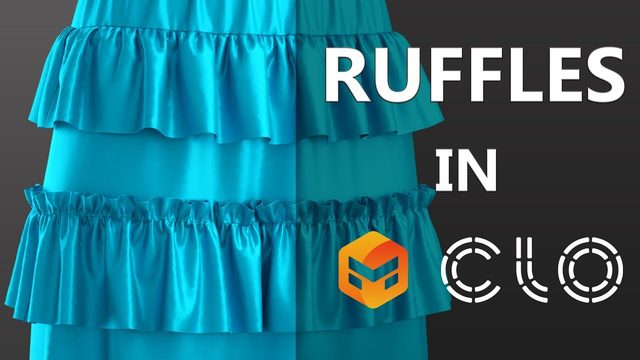 Free CLO3D/MD Project: Elastic Gathered Ruffles (My Dress Patterns)