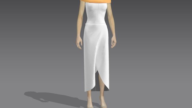 Free Marvelous Designer 8 Project: BHLDN-Inspired Gown (CEB Studios)