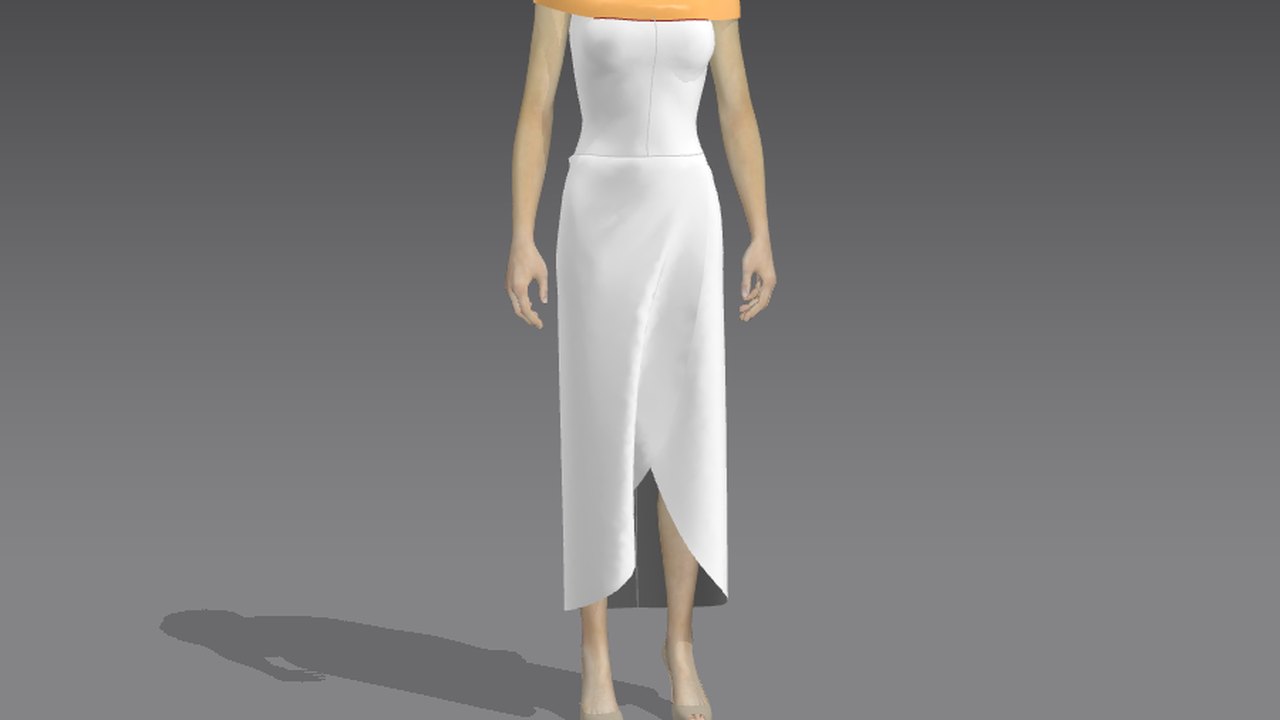 Free Marvelous Designer 8 Project: BHLDN-Inspired Gown (CEB Studios)