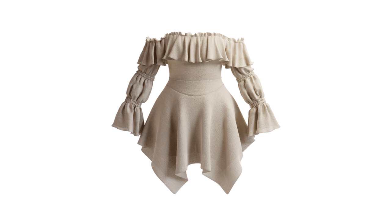 Free CLO/MD Project: Ruffled Top and Square Skirt (Karla Almonte)