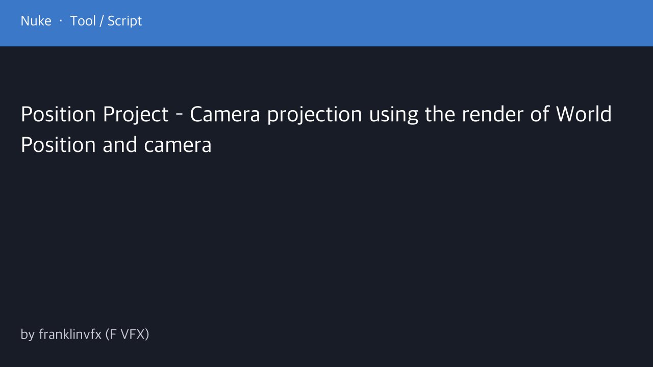 Free Nuke Gizmo: P_Project Position Pass Camera Projection (franklinvfx)
