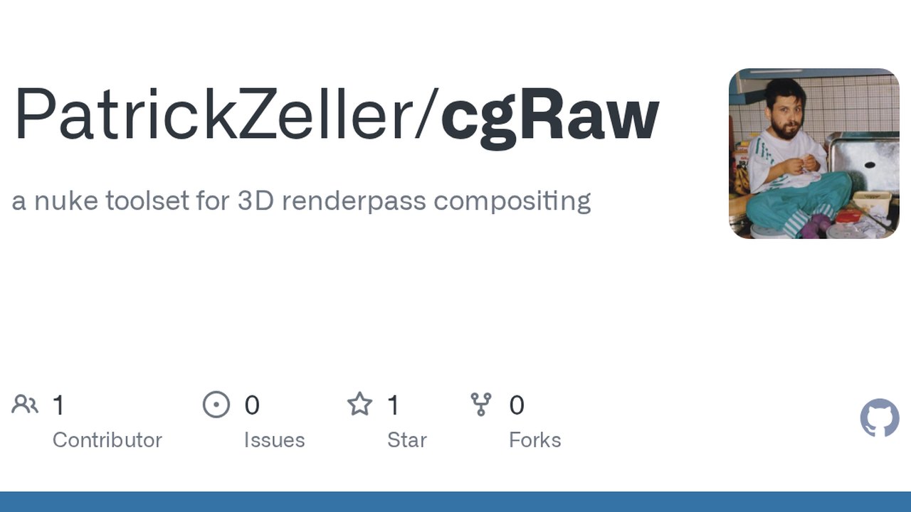 Free Nuke Toolset: cgRaw for CG AOV Compositing (PatrickZeller)