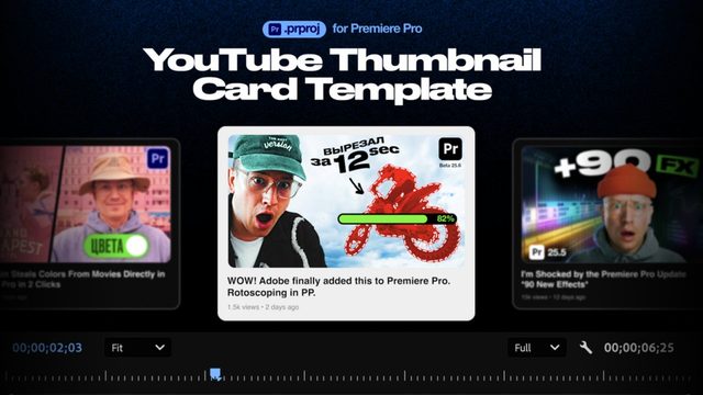 Free Premiere Pro YouTube End-Screen Card Template (Vlad Zuy)