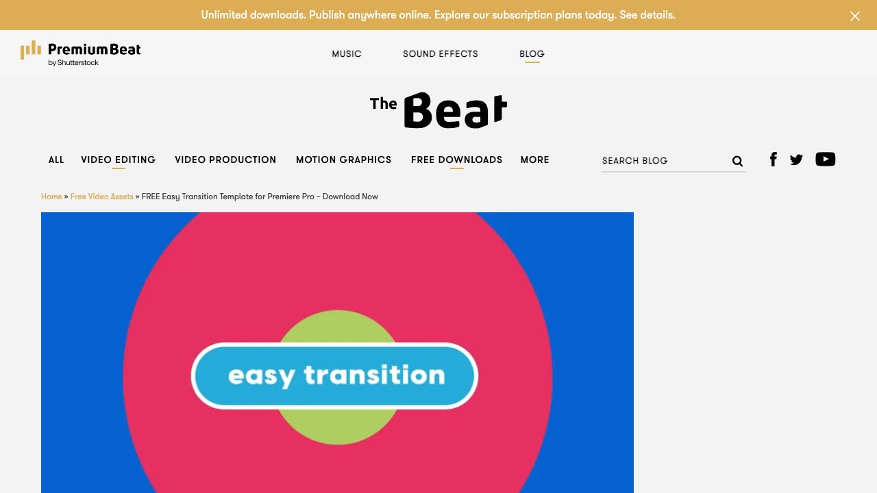 Free Easy Transition MOGRT Template for Premiere Pro (Film Bodega)