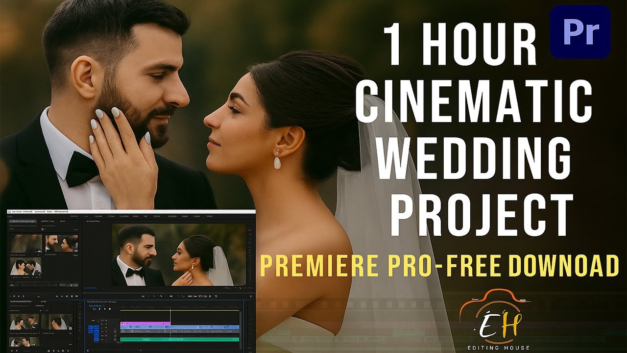 Free Premiere Pro 1-Hour Cinematic Wedding Film Project (Editing House)