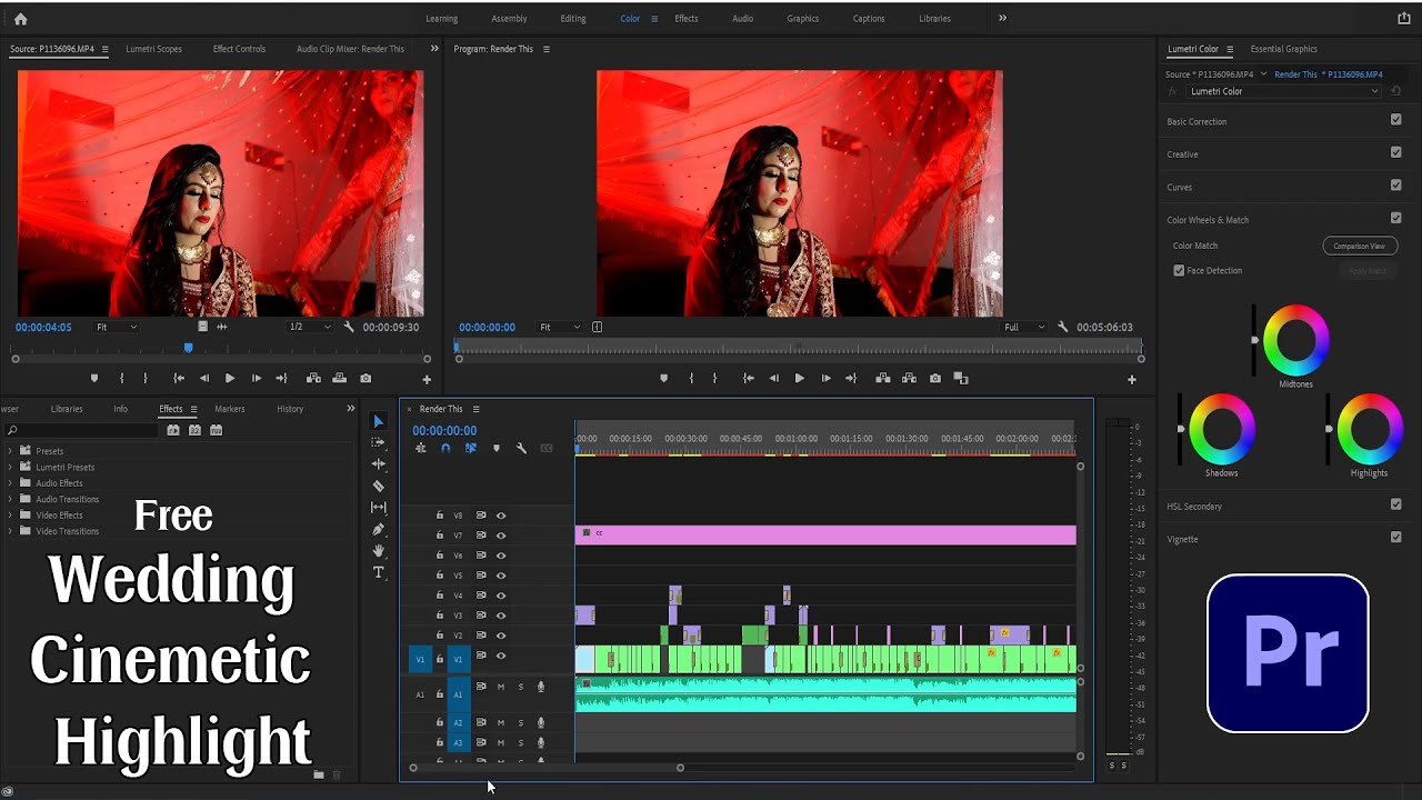 Free Premiere Pro Wedding Highlight Project (Play Edit Anything)