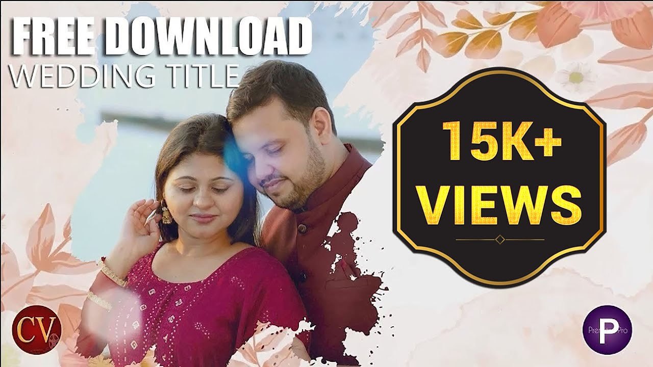 Free Premiere Pro Wedding Title Template: Elegant Title (Classic Videography)