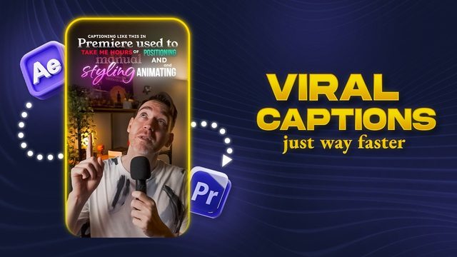 Free Premiere Pro MOGRT: Smart Three-Line Caption Template (Costin Modoianu)