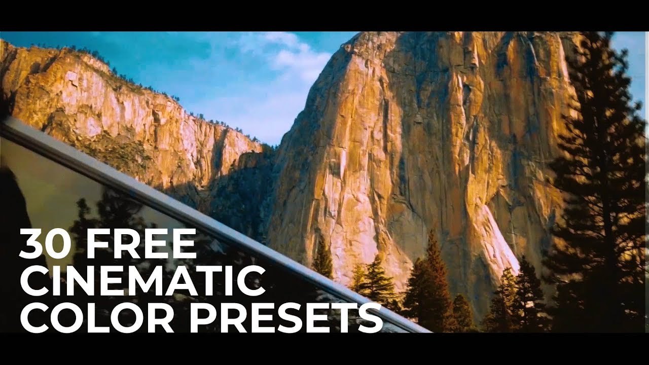 Free Premiere Pro 2017 Effect Preset: 30 Cinematic Color Presets with LUTs (911 Templates)