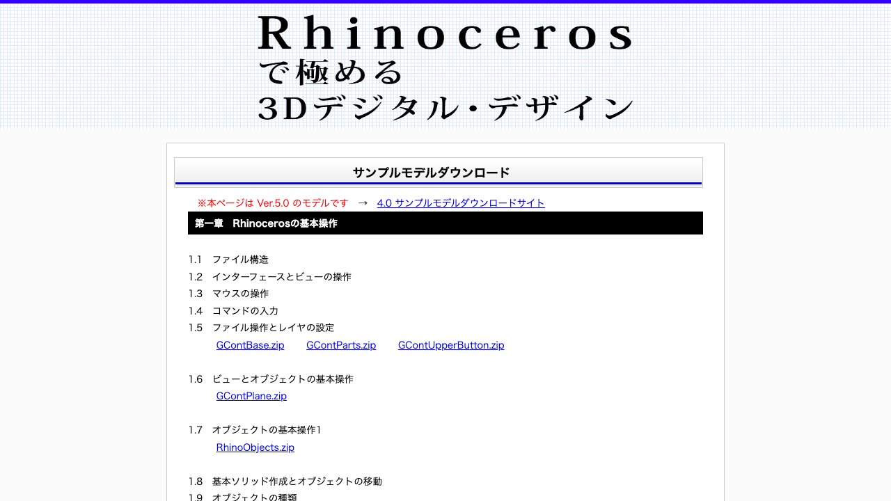 Free Rhino 5 Sample Models: 3D Digital Design Textbook (Rutles)