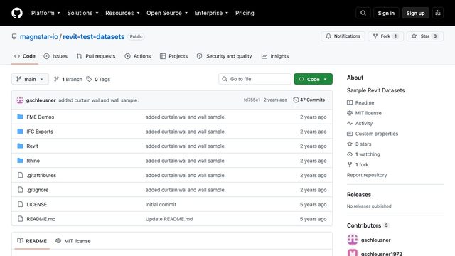 Free Revit 2024 Test Datasets: Office Model, IFC Exports (MIT)