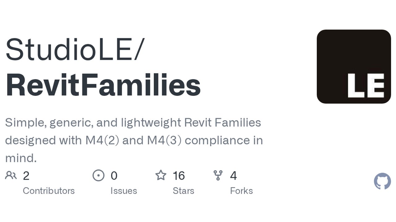 Free Revit Family Pack: Lightweight Parametric Furniture and Sanitary Families for M4(2) Layouts (StudioLE)