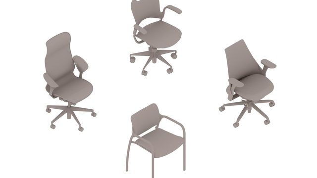 Free Revit 2020 Family Pack: Herman Miller Seating Collection with Type Catalogs (Herman Miller)