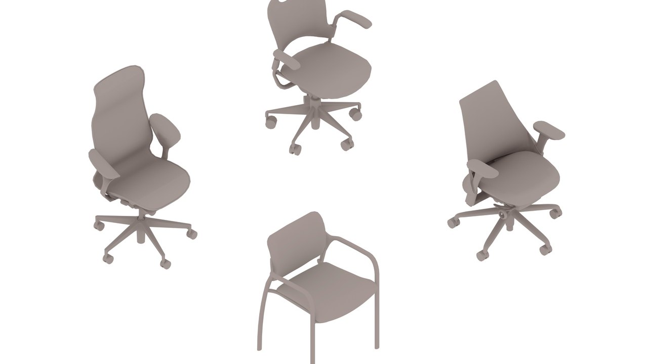 Free Revit 2020 Family Pack: Herman Miller Seating Collection with Type Catalogs (Herman Miller)