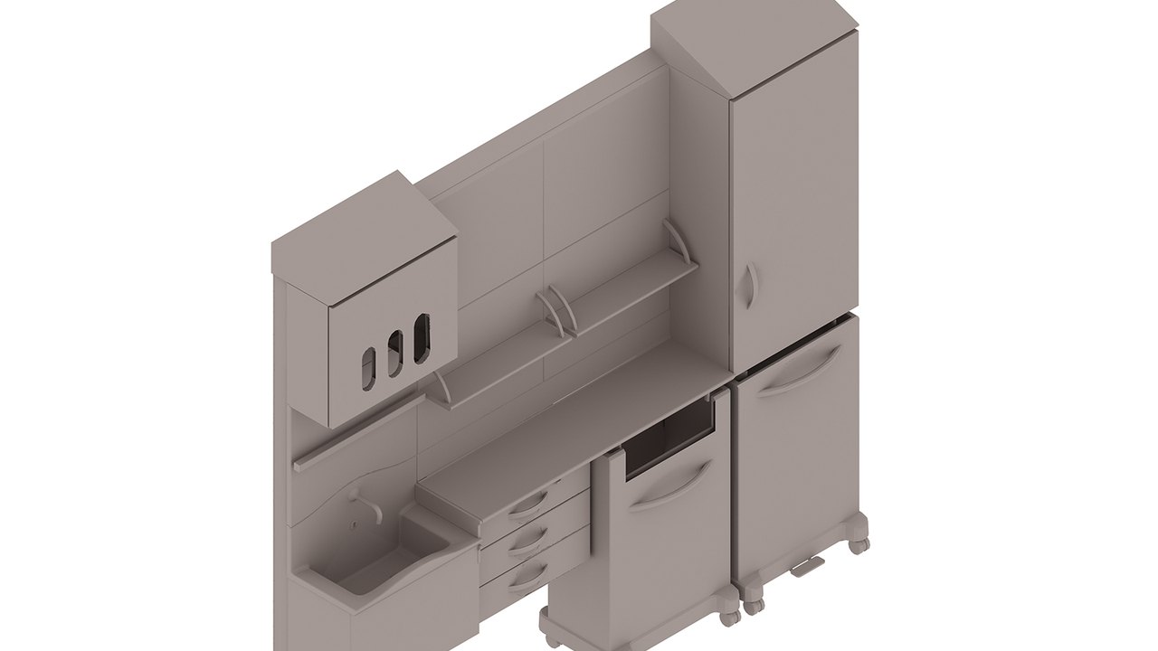 Free Revit 2020 Family Pack: Compass System Healthcare Wall and Casework Components (Herman Miller)
