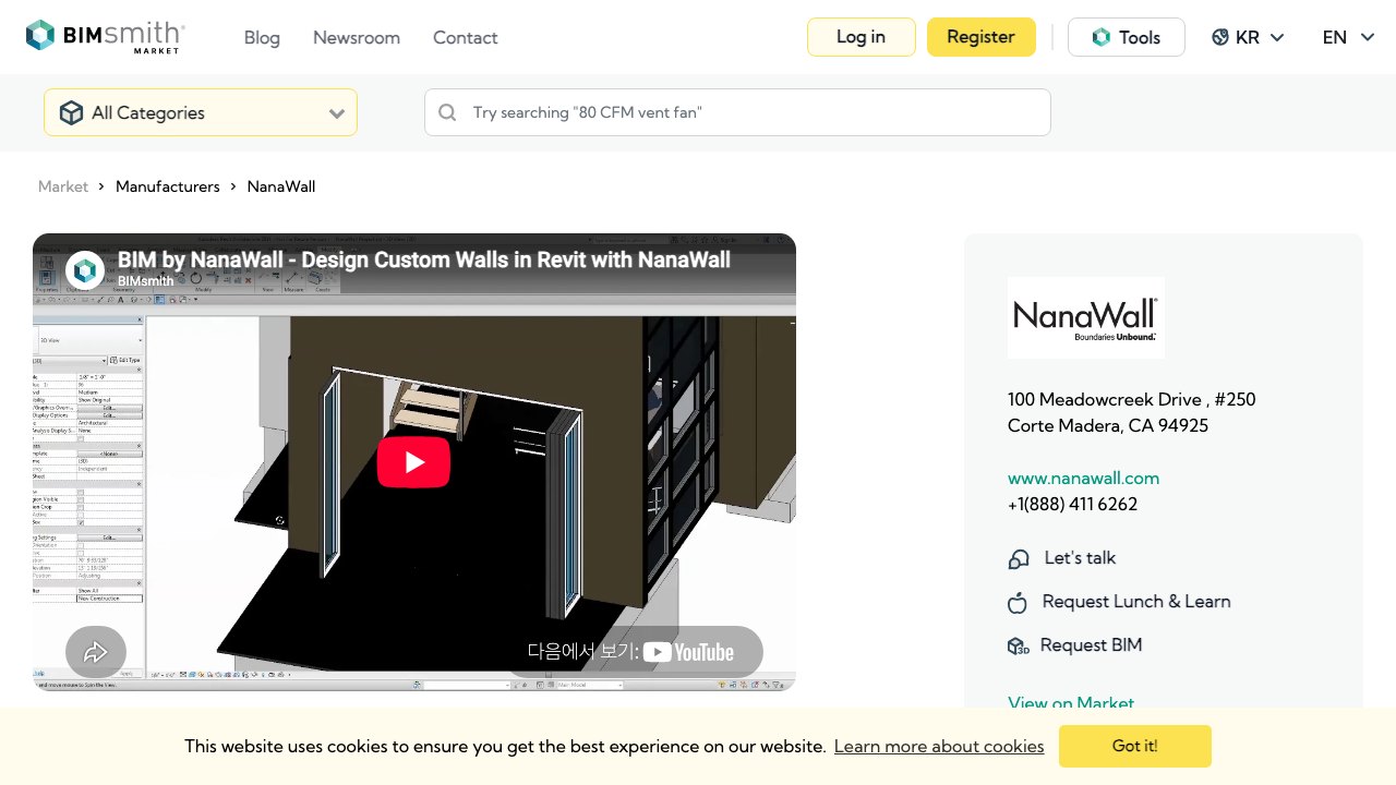 Free Revit Family Pack: NanaWall Folding and Sliding Glass Wall Systems (NanaWall)