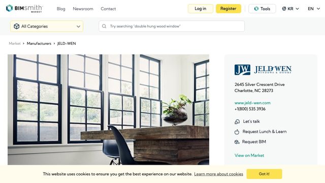 Free Revit Family Pack: JELD-WEN Wood and Clad Windows and Patio Doors on BIMsmith (JELD-WEN)