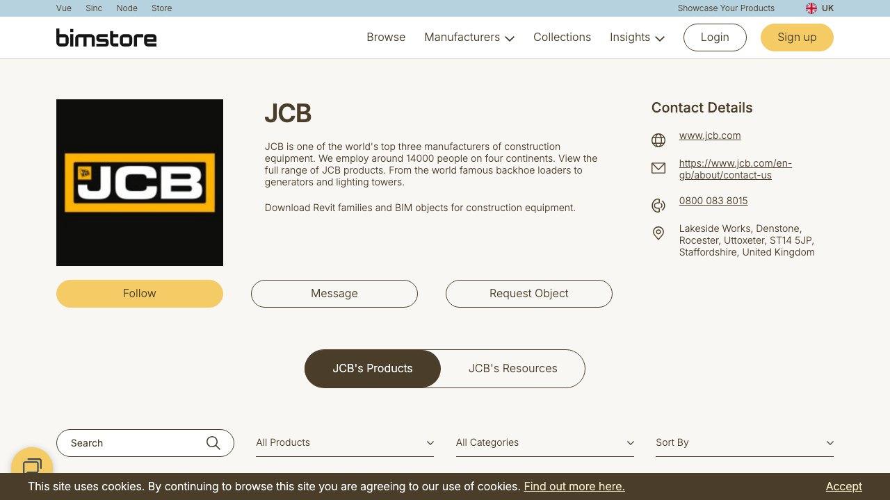 Free Revit Family Pack: JCB Excavators, Telehandlers, Dumpers and Generators for Site Planning (JCB)