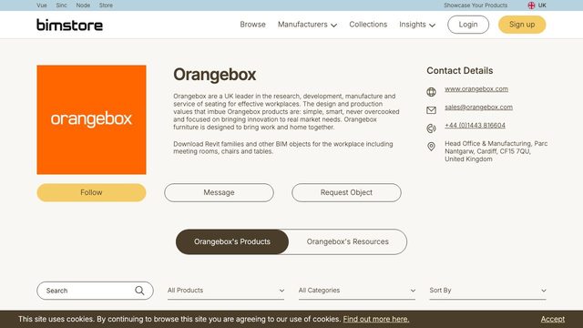 Free Revit Family Pack: Orangebox Workplace Chairs, Tables and Privacy Pods (Orangebox)