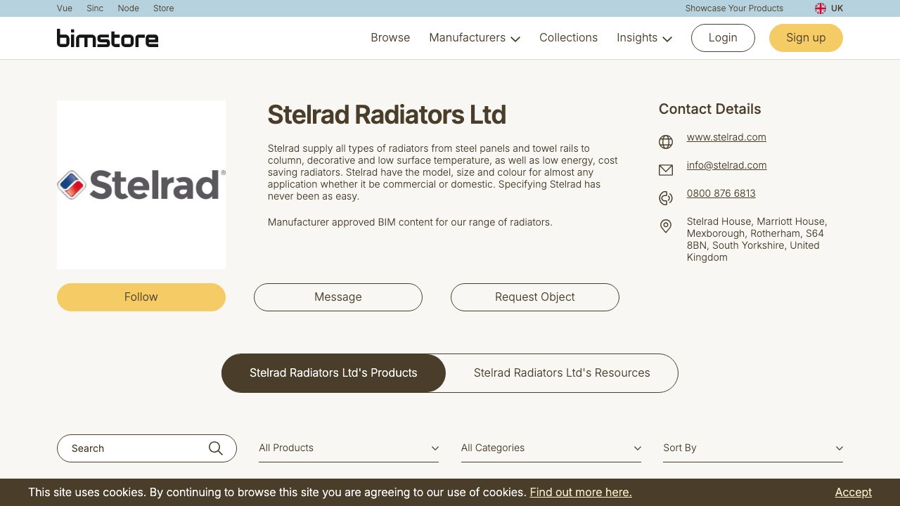 Free Revit Family Pack: Stelrad Panel, Column and Designer Radiators (Stelrad)