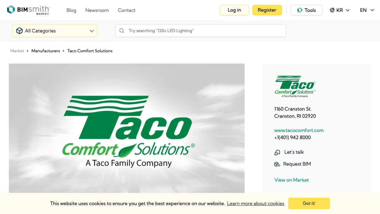 Free Revit Family Pack: Taco Circulator Pumps, Air Separators and Heat Exchangers on BIMsmith (Taco Comfort Solutions)