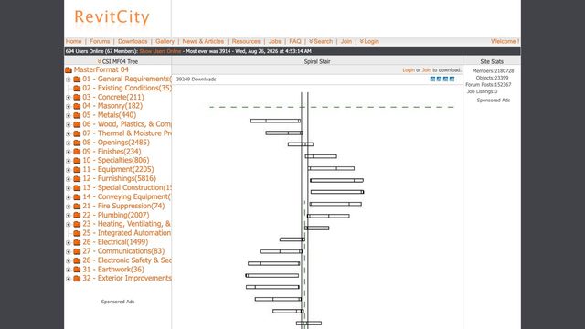 Free Revit 2013 Family: Parametric Spiral Stair with Adjustable Floor Height (jmagruder)