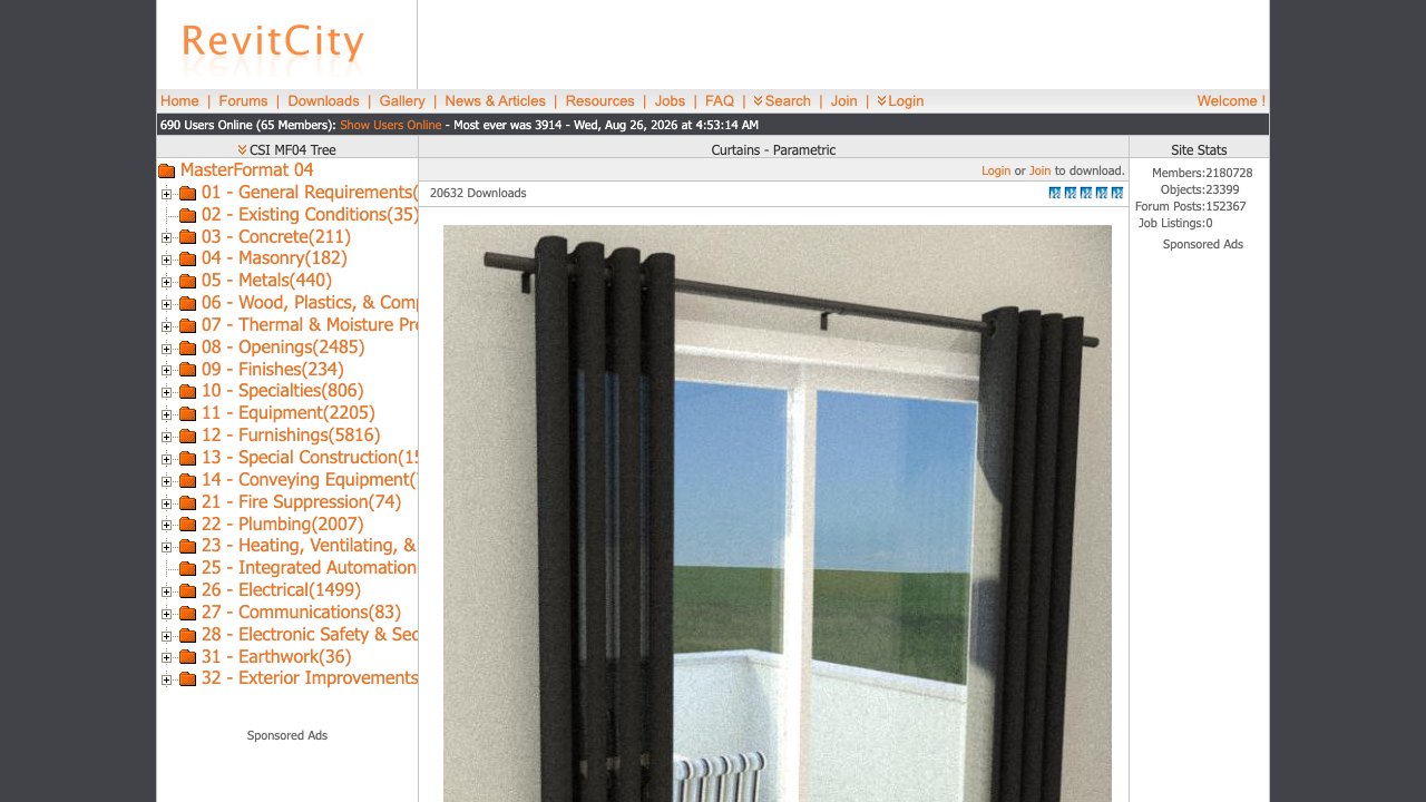 Free Revit Family: Parametric Curtains Opening with a Plan Slider (ZachLarson)