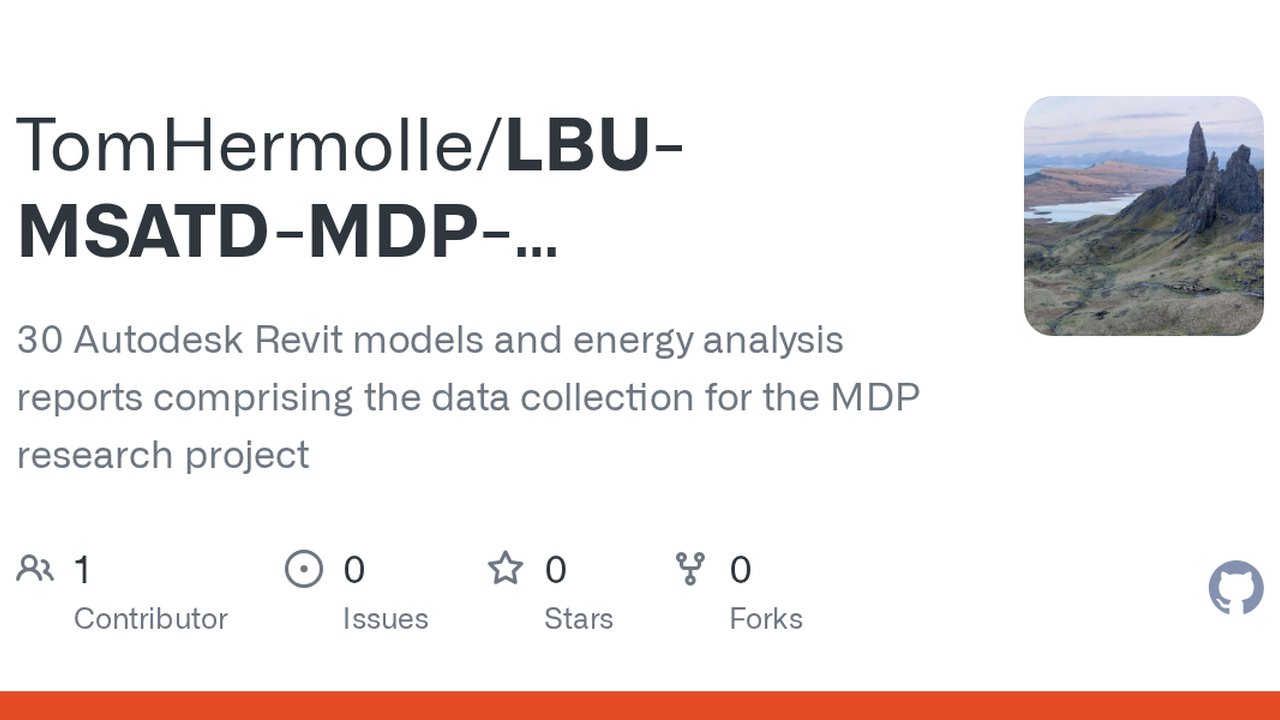 Free Revit 2025 Project: 30 Scenario Models with Energy Analysis Reports (Tom Hermolle)