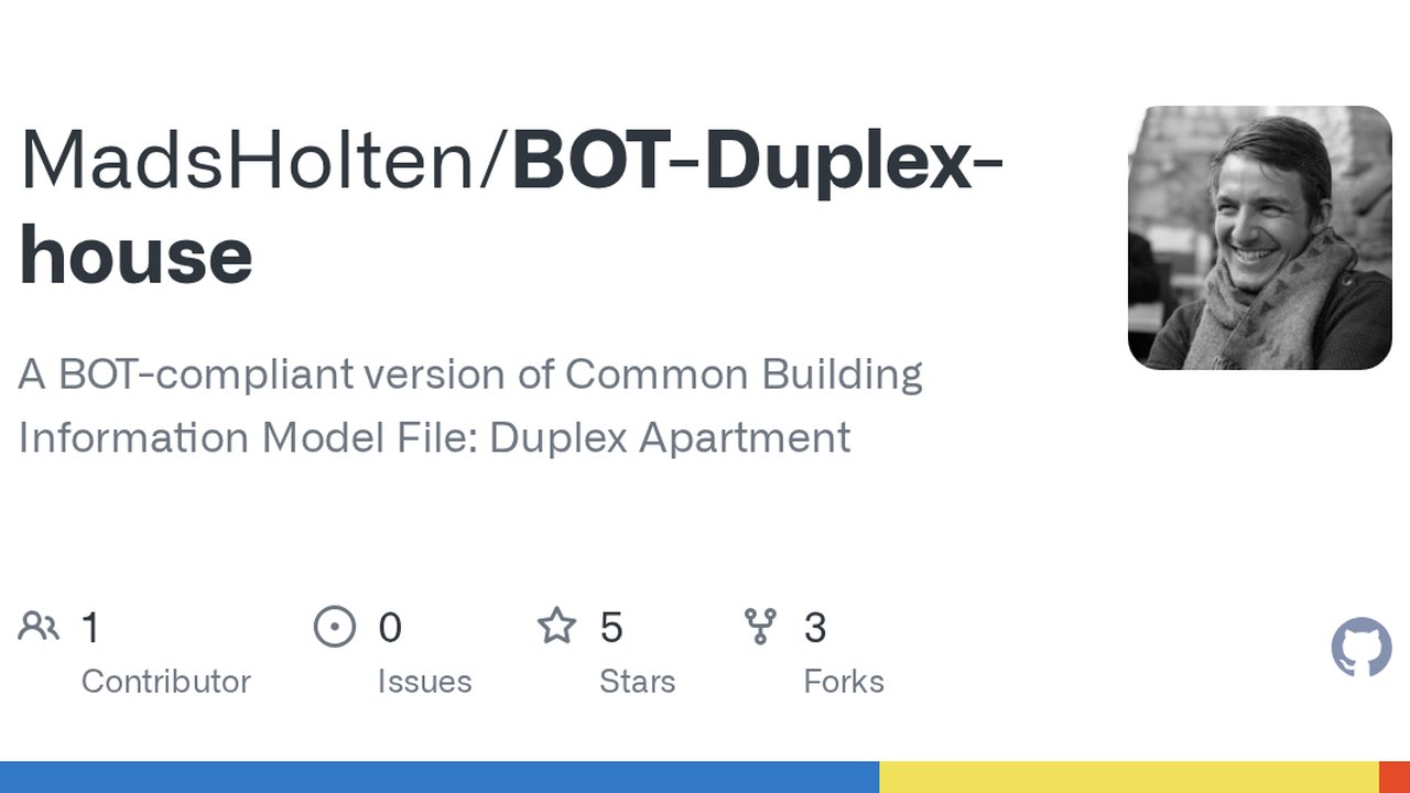 Free Revit 2018 Project: Duplex Apartment Common BIM File, BOT Version (Mads Holten Rasmussen)