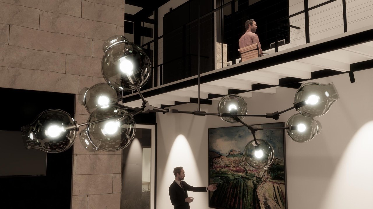 Free Revit 2015 Project: IES Light Gallery Sample for Enscape (Enscape / Chaos)