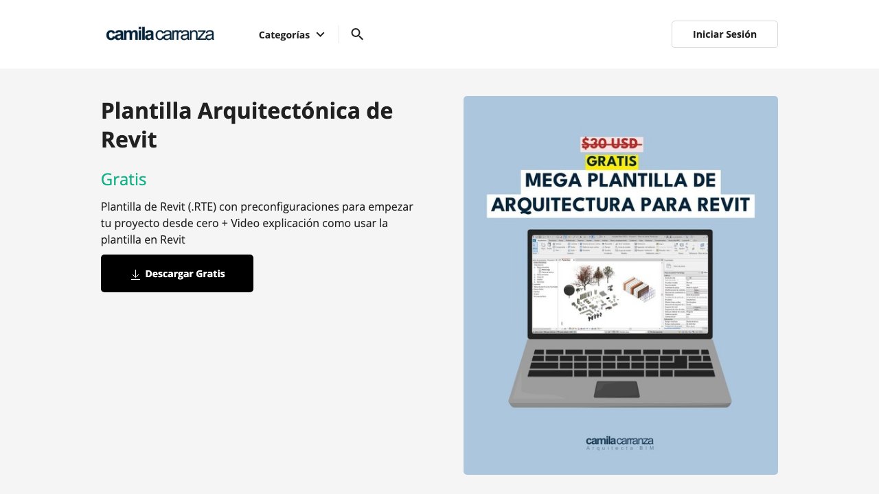 Free Revit Project Template: Architectural Template with Setup Video (Camila Carranza)