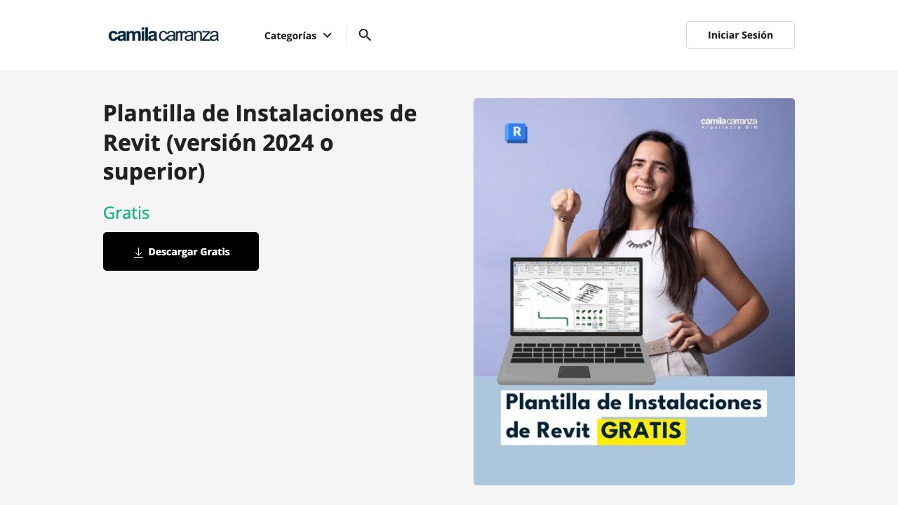 Free Revit 2024 Project Template: Plumbing Installations Template (Camila Carranza)