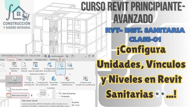 Free Revit 2026 Project: Single-Family House Models for a Plumbing Installations Course (Construcción y Diseño Integral)