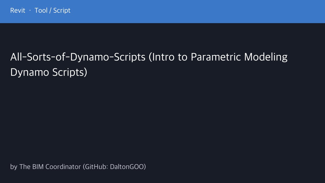 Free Revit 2022 Dynamo Script Pack: Parametric Modeling and Computational Geometry Graphs (The BIM Coordinator)
