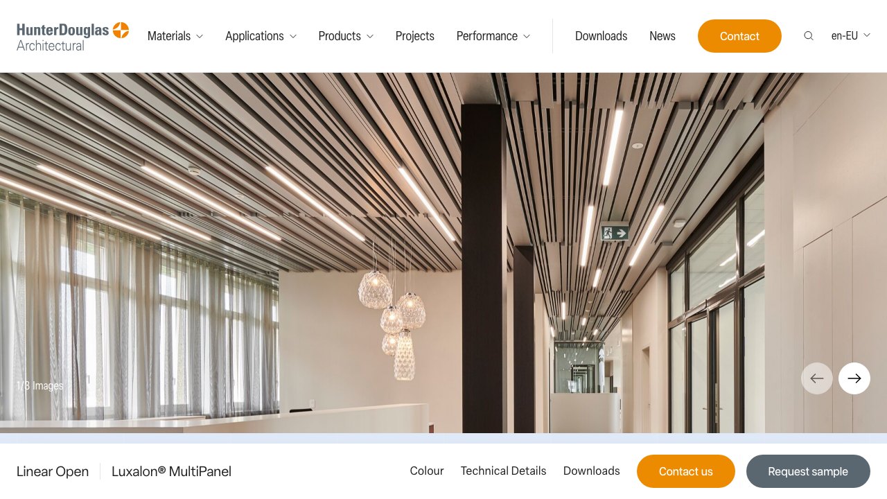 Free Revit 2016 Family Pack: Luxalon MultiPanel Linear Metal Ceiling Components (Hunter Douglas Architectural)