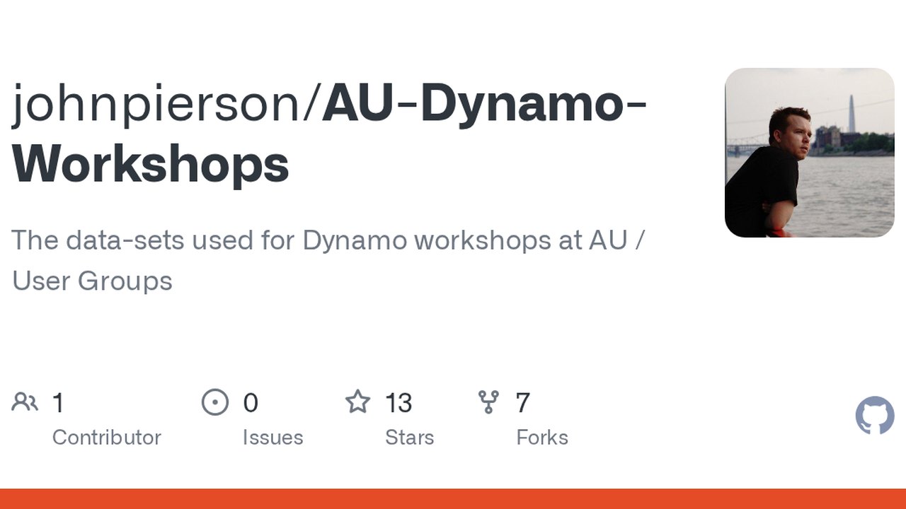 Free Revit Dynamo Script Pack: AU 2017 and AU London 2018 Dynamo Workshop Datasets (John Pierson)