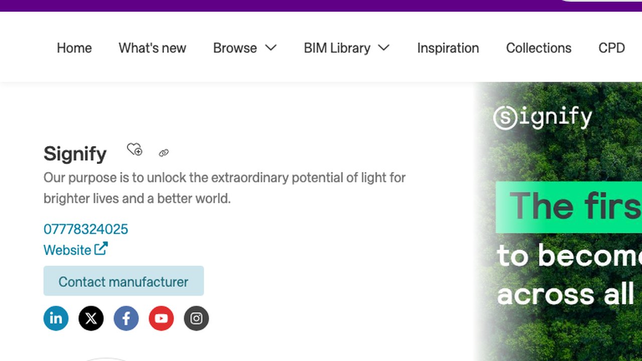 Free Revit Family Pack: Philips CoreLine Luminaires and NatureConnect Skylight (Signify on NBS Source)