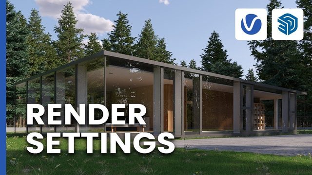 Free V-Ray for SketchUp Scene: Render Settings Practice (Chaos)
