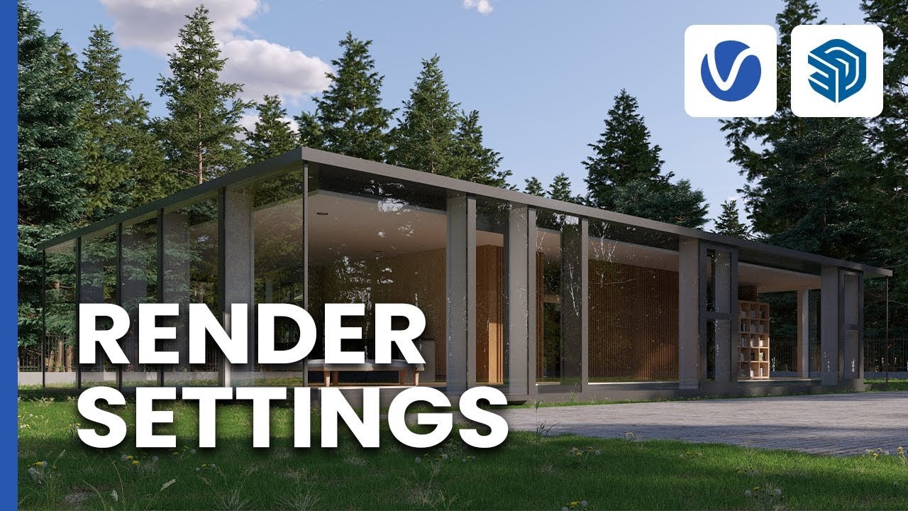 Free V-Ray for SketchUp Scene: Render Settings Practice (Chaos)