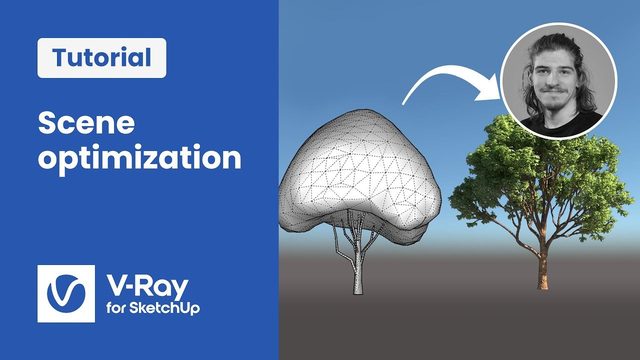 Free V-Ray for SketchUp Scene: Proxy and Geometry Optimization