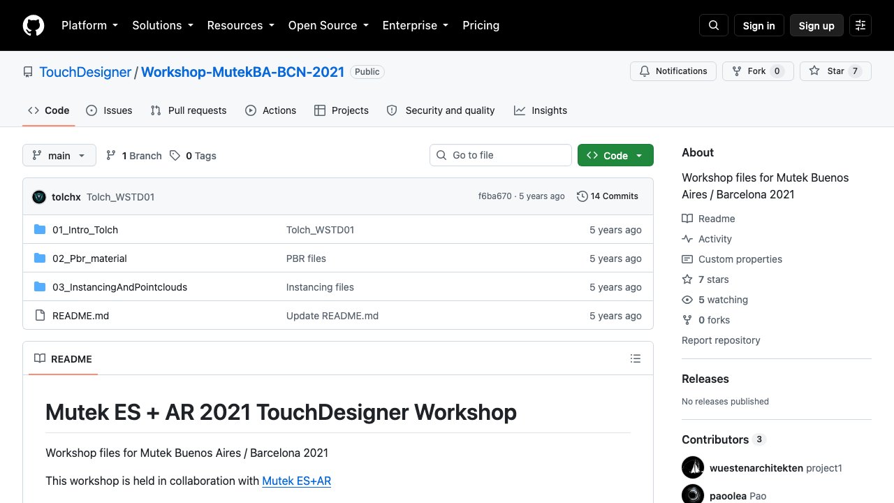 Free TouchDesigner Mutek 2021 Workshop: Instancing & Point Clouds