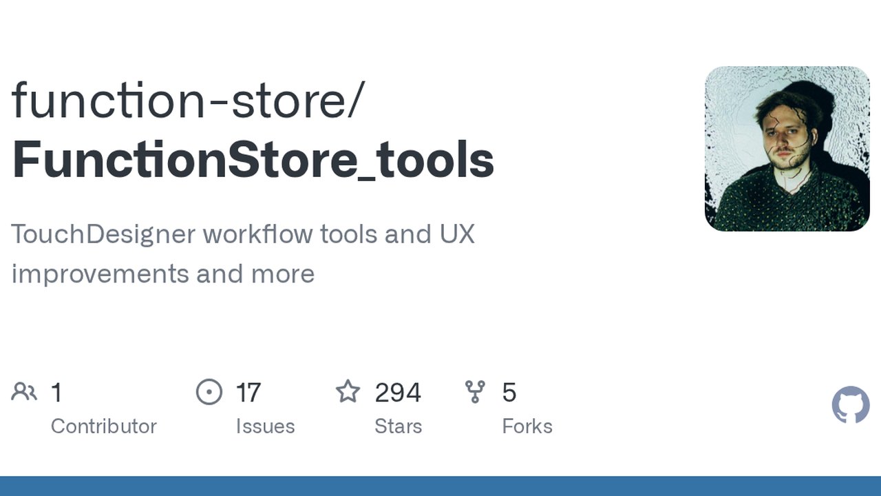Free TouchDesigner 2023.11880+ Component: FunctionStore Workflow & UX Tools (Daniel Molnar)