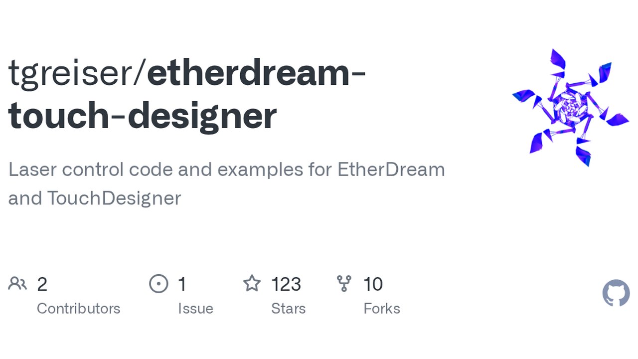 Free TouchDesigner Laser Projects: 27 Ether Dream ILDA Examples (Tim Greiser)